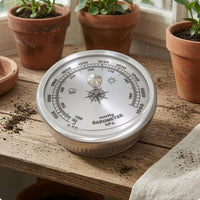 Round Analog Weather Instrument with Scale Air Pressure Meter Traditional Design Air Pressure Meter