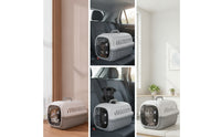 Hard-Sided Pet Carrier Ventilated Pet Carrier with Litter Space-Saving Tray Cat Travel Crate for Cats, Car Rides