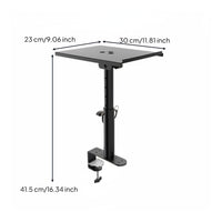 Anti-Slip Desktop Speaker Riser Space Saving Adjustable Studio Monitor Stand Vibration Damping Pad Universal Speaker Tray Heavy Duty for Audiophiles, Music Producers, Gamers, Gaming Setup