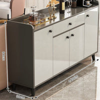 Coffee Bar Cabinet with Dining Room Buffet Household Furniture Kitchen Storage Console and Enclosed Compartments Featuring Sleek Modern Design Suitable for Entryway Living Room Home Organization