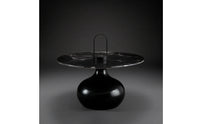 Pedestal Side Table Sculptural Pedestal End Table Modern Furniture for Living Room, Reading Corner