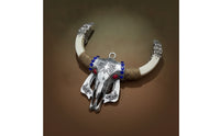Bovine Cranium Engraved Bovine Cranium Wall Hanging Decorative Ornament for Collectors