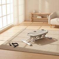 Ski Simulator Stepper Compact Stepper with Resistance Cords Ski Exercise Machine Stable Balancing Machine Non-Slip for Adults