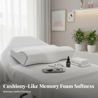 Multifunctional Design Eyelash Extension Pillow High-Density Foam Lash Tech Workstation Pillow Velvet Cover for Spas, Spa, Esthetician Rooms