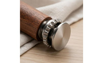 Wooden Massage Head Silver-Toned Acupoint Massage Head Wooden Pressing Tip Long-Lasting Handheld Acupoint Massager Lightweight