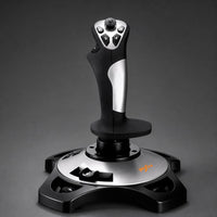3-Axis Flight Joystick with Throttle Programmable Joystick with Throttle Ergonomic HOTAS Controller Adjustable for Gamers