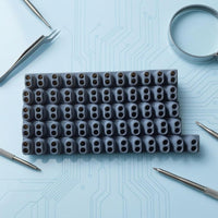 10 Pieces Ribbed Conductive Rubber Strip Black Keyboard Contact Point Strip Long Narrow Music Instrument Part