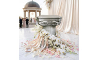 Roman Column Pedestal Weathered Garden Column Stand Classical Pillar Stand for Gardens, Photo Backdrops