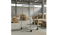 Labor-Saving Grain Sack Filling Frame Single-Person Operation Bag Support Artifact Heavy-Duty Mobile Bag Holder Stand Long-Lasting for Farmers, Farm, Warehouse, Outdoor