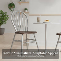 Minimalist Design Peacock Chair High Backrest Nordic Design Chair Sturdy Construction Seating Furniture Long-Lasting for Cafe Owners, Interior Designers, Homeowners, Milk Tea Shop, Restaurant, Cafe, Kitchen