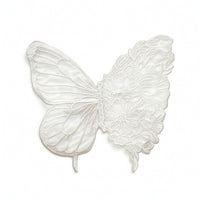 Butterfly Embroidery Applique Floral Butterfly Applique Textile for Crafters