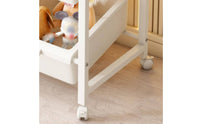Toy Storage Organizer with 9 Bins 3-Tier Toy Storage Rack with Bins Removable Furniture for Young Children, Playroom, Nursery