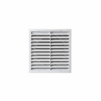 Horizontal Louvers Wall Ceiling Vent Grille Shallow Profile Rectangular Vent Grille Framed Front HVAC Duct Cover White Finish