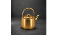 Induction Cooktop Kettle Arched Handle Stainless Steel Pot Attached Lid Household Cookware for Gas Cooktop