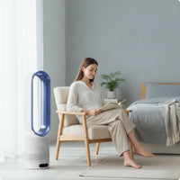 Bladeless Ventilation Fan 8-Level Bladeless Floor-Standing Bladeless Circulator-Standing Fan with Remote for Bedroom, Office, Home
