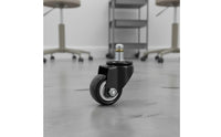 5 Pieces Heavy Duty Swivel Stool Wheels Long-Lasting Construction Replacement Chair Casters Carpet Friendly Twin Wheel Casters for Salon