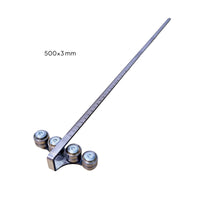Laser Engraved Scale Circular Saw Guide Ruler Stainless Steel Body Circular Saw Guide Repeatable Cuts Board Cutting Caliper Easy Adjustment for Woodworkers, Carpenters, DIY Enthusiasts