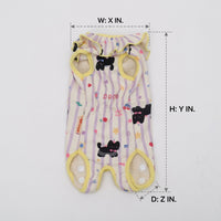 Dog Pyjamas with Belly Protection Clothing, Knitted Warm Dog Bodysuit, Winter Puppy Clothes for Small Dogs and Pomeranians with Tail Openings