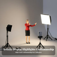 1:64 Scale People Figurine Collectible 1:64 Scale Scene Figure Broadcasting Streamer Miniature Highly Detailed Vlogger Model