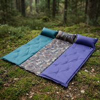 Inflatable Mattress and Self Inflating Air Bed for Car Camping, Waterproof Air Mattress with Integrated Pillow, 1.1kg Camping Mat, 183x57x2.5cm