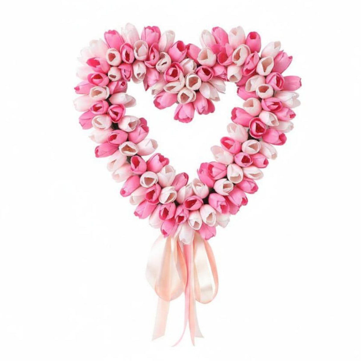 Artificial Blossom Heart Wreath Beauty Valentine's Heart Wreath Handcrafted House Decoration for Wedding