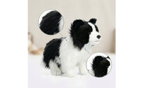Stuffed Border Collie Realistic Stuffed Dog Stuffed Dog Standing Plushie Soft for Children, Playroom, Nursery