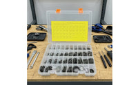 O Seal Kit Case Transparent Compartment Box with Dividers Portable for Plumbers, Mechanics, Plumbing Repair, Workshop