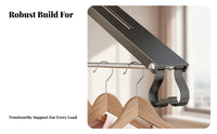 Folding Wall-Mounted Clothes Rack Foldable Wall Hanger Retractable