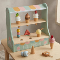 Ice Cream Shop Toy Set Role Play Ice Cream Stand Playset Fine Motor Skills Pretend Dessert Shop for Children