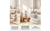 Fungus Stacking Stack Pastel Stacking Stack Rounded Easy-to-Grasp for Babies, Playroom, Nursery