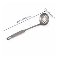 Oval Hanging Hole Perforated Ladle Long Handle Hot Pot Ladle One-Piece Soup Colander Spoon
