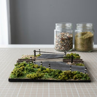 Miniature Warning Post with Stickers DIYYourself Diorama Accessory Compatible