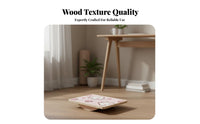 Heavy-Duty Wood Wooden Balance Board Low-Effect Exercise Square Rocker Board Floor Protection Anti-Slip Stability Platform Physical Rehabilitation for Adults, Kids, Home Gym