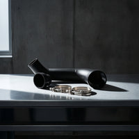 Aluminum Alloy Intake Pipe Kit Black Intake Pipe with Silicone Coupler Long-Lasting High Performance for Car Enthusiasts
