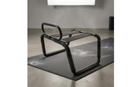 Black Metal Bed Assist Stool Cylindrical Bedside Standing Aid Flat Platform Bedside Stool Compact for Bedroom