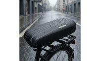 Stitched Rear Bike Seat Cushion Smooth Bike Saddle Cushion Curved Line Graphics Cycle Seat Cover