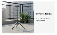 Tennis Swing Easy Setup Solo Tennis Height Adjustable for Beginners, Intermediate Athletes, Backyard, Outdoor, Driveway