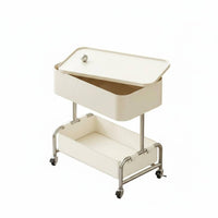 Trolley Organizer 3-tier Swivel Top Easy Mobility for Bedroom