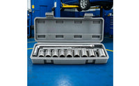 Compact Socket Wrench Toolkit Heavy-Duty Socket Wrench Set with Tool Box Portable Tools Organized for DIYers, Car Repair