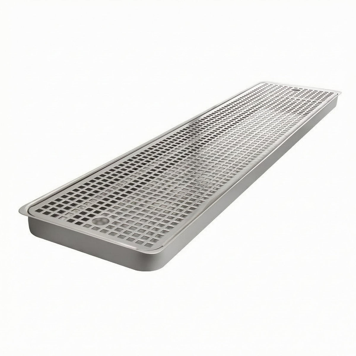 Beer Drips Tray Perforated Grid Stainless Steel Drips Tray Silver Metal Finish   Equipment