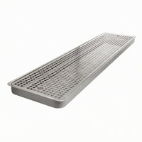 Beer Drips Tray Perforated Grid Stainless Steel Drips Tray Silver Metal Finish   Equipment
