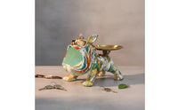 Dog Figurine Storage Tray Modern Type Dog Statue Key Holder Multipurpose Canine Storage Tray for Living Room, Office Desk