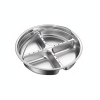 Integrated Lifting Handle Rice Cooker Steam Tray Raised Rim Stainless Steel Steam Tray Polished Silver Rice Cooker Steamer Insert Odorless