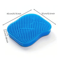 Honeycomb Kayak Seat Cushion with Zipper Cover Breathable Kayak Seat Cushion with Non-Slip Bottom Pressure Relief Ergonomic for Kayakers