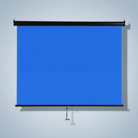 Pull-down Backdrop Wall-Mounted Backdrop with Pull Cord Manual Retractable Background for Streamers, Home Studio