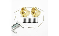 2 Pieces Brass Bridge Housing Weight Adds Stability RC Crawler Axle Weight Easy to Install Crawler Wheel Counterweight for Rock Crawling