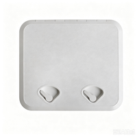 Marine Square Deck Plate Handhole Cover Fiberglass Boat Porthole Opening Cover Storage Box Cover 460510 Hatch for Yacht