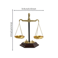 Tabletop Balance Scale Collectible Vintage Balance Scale Ornament Artisanal Small for Decorators, Bookshelf, Office