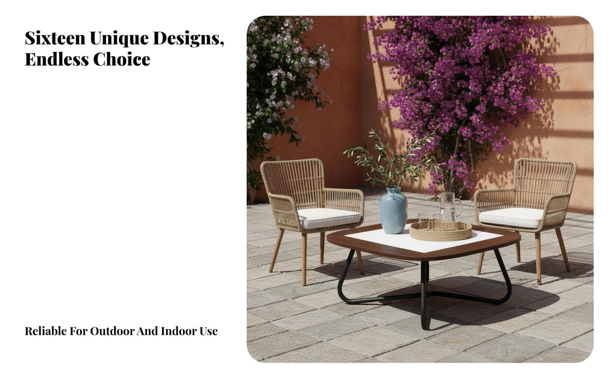 Outdoor Tea Table Simple Design Outdoor Tea Table Weather Resistant for Cafe Owners, Hotel Managers, Porch, Deck, Poolside