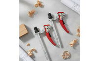 2 Pieces Quick Release Track Saw Clamp Heavy Duty Ratcheting Track Saw Clamp Non-Marring Pads Clamping Device for Woodworkers, Carpenters